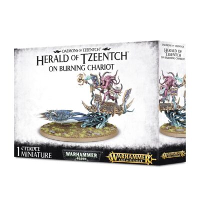 Daemons of Tzeentch Herald on Burning Chariot