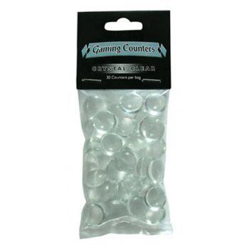 Transparent Gaming Tokens - Crystal Clear