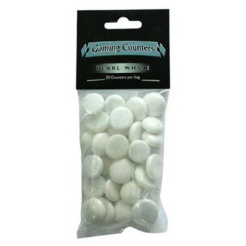 Opaque Gaming Tokens - Pearl White