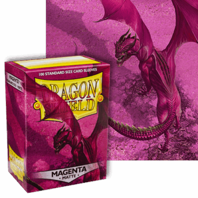 Sleeves Dragon Shield (100) - Magenta Matte