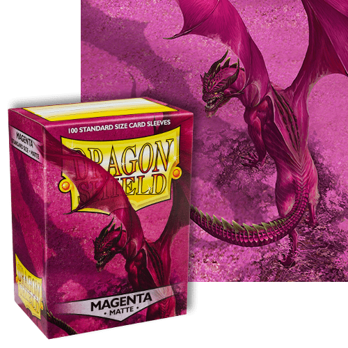 Sleeves Dragon Shield (100) - Magenta Matte
