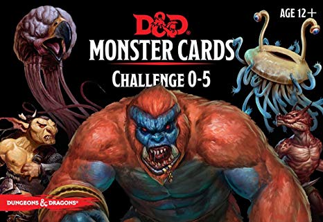 D&D Monster Cards Challenge 0-5