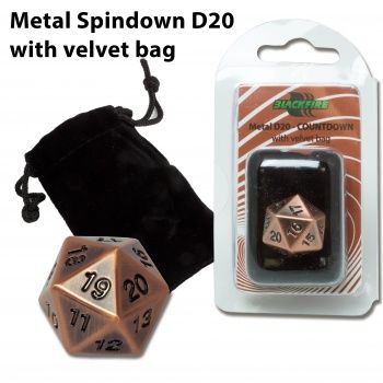 Metal Spindown D20 - Antique Copper