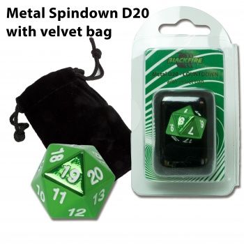Metal Spindown D20 - Green
