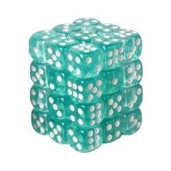 Boite de 36d6 - Transparent Cyan