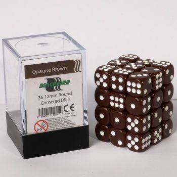 Boite de 36d6 - Opaque Brown