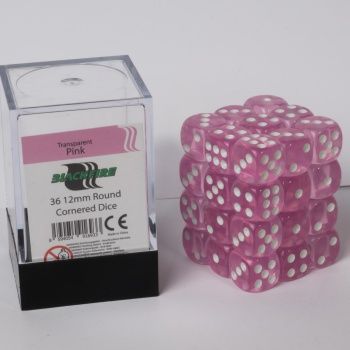 Boite de 36d6 - Transparent Pink