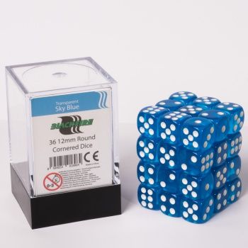 Boite de 36d6 - Transparent Sky Blue