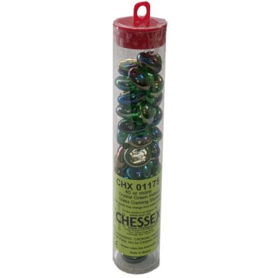 Glass Stones Irizied Crystal Green
