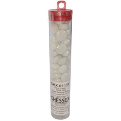 Glass Stones Opal White