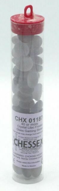 Glass Stones Frosted Crystal Lilac