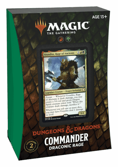 Magic Adventures in the Forgotten Realm Commander Draconic Rage
