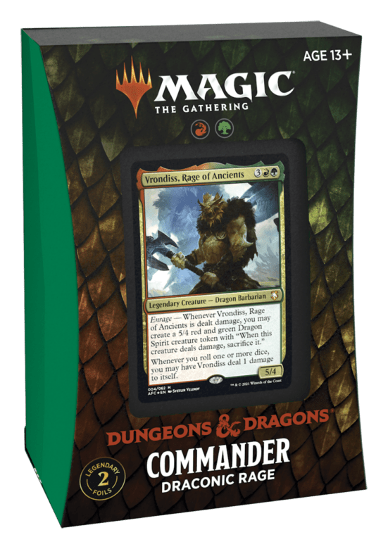 Magic Adventures in the Forgotten Realm Commander Draconic Rage