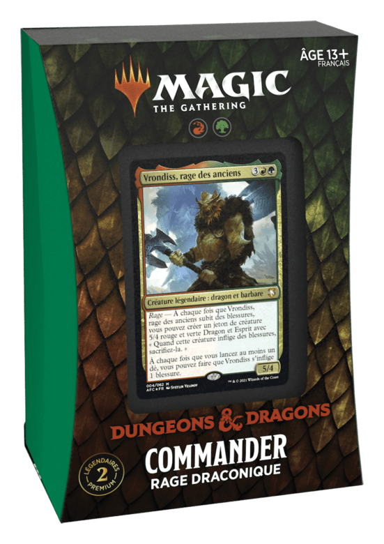 Magic Aventures dans les Royaumes Oubliés Commander Rage Draconique