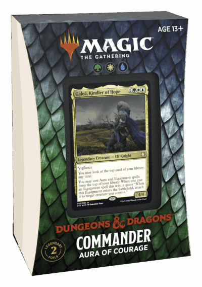 Magic Adventures in the Forgotten Realm Commander Aura of Courage