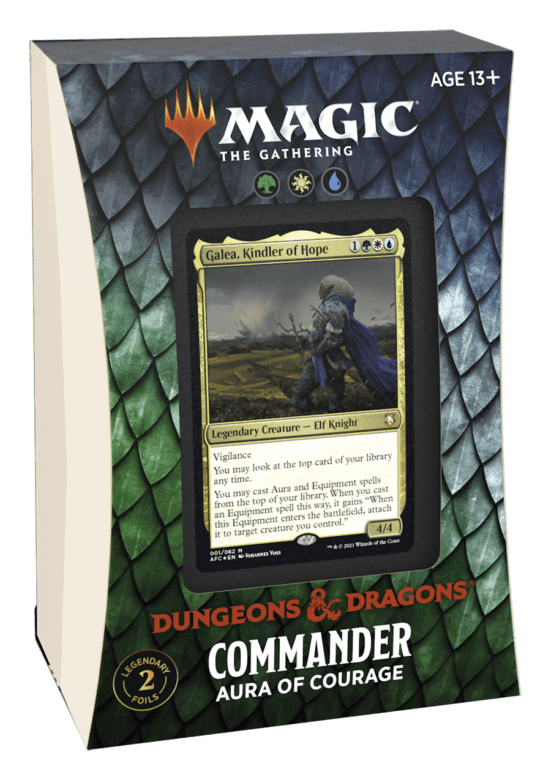 Magic Adventures in the Forgotten Realm Commander Aura of Courage