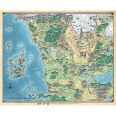 D&D Faerun Carte du Continent