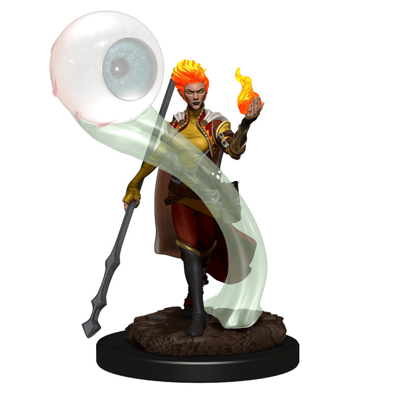 D&D Icons of the Realms Premium Figures - Fire Genasi Wizard
