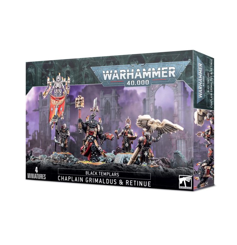 Black Templars Chaplain Grimaldus and Retinue