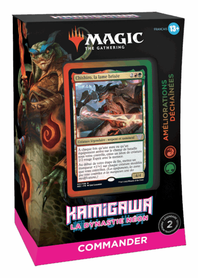 Magic Kamigawa La Dynastie Néon Deck Commander Améliorations Déchaînées