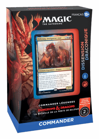Magic Commander Légendes La Porte de Baldur Deck Dissension Draconique