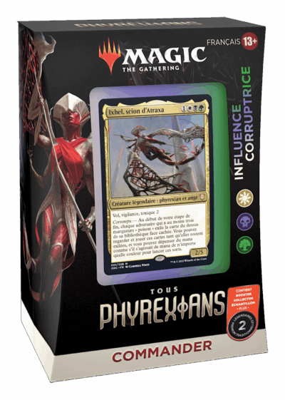 Magic Tous Phyrexians Deck Commander Influence Corruptrice