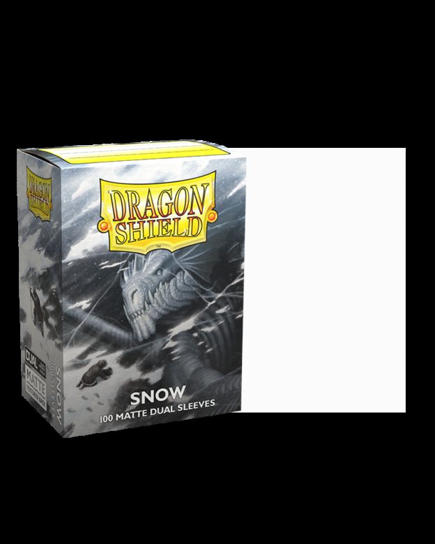 Sleeves Dragon Shield (100) - Snow Matte Dual