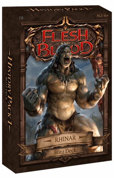 Flesh & Blood History Pack 1 Blitz Deck Rhinar (fr)