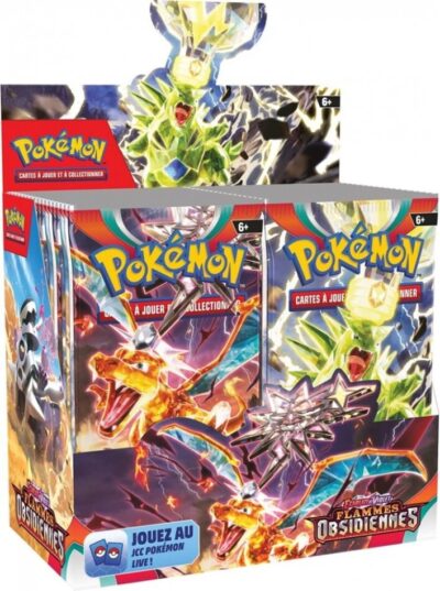 Pokémon Flammes Obsidiennes Boîte de Boosters
