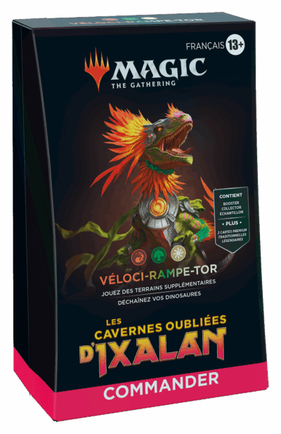 Magic Les Cavernes Oubliées d'Ixalan Deck Commander Véloci-Rampe-Tor