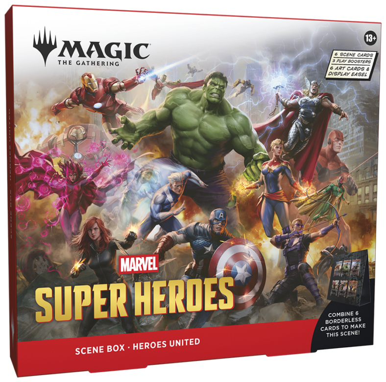 Magic Marvel Super Heroes Scene Box Heroes United