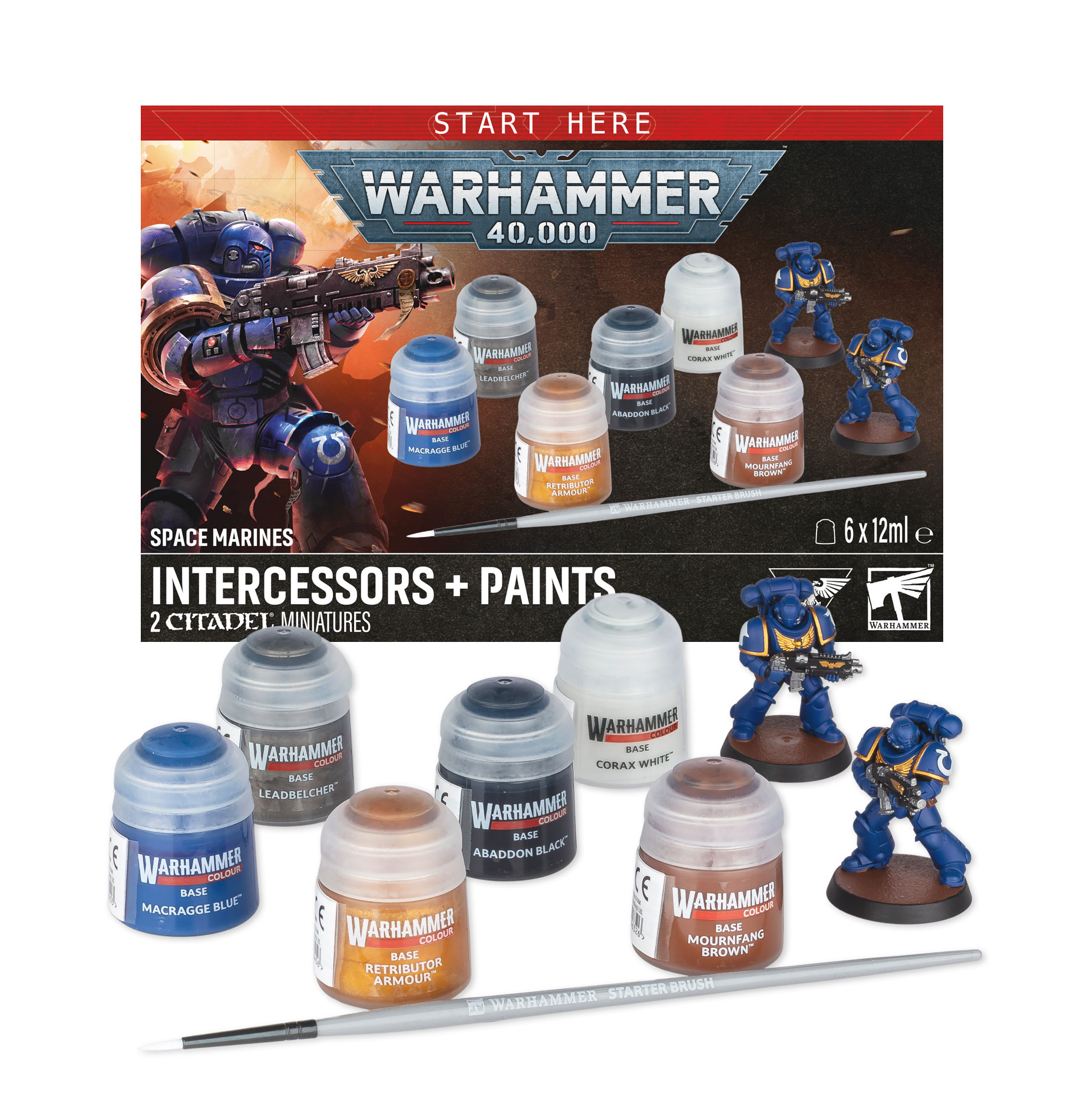 Space Marines Intercessors + Paints