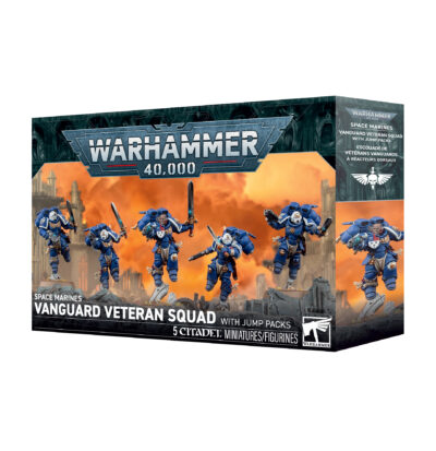 Space Marines Vanguard Veteran with jump pack